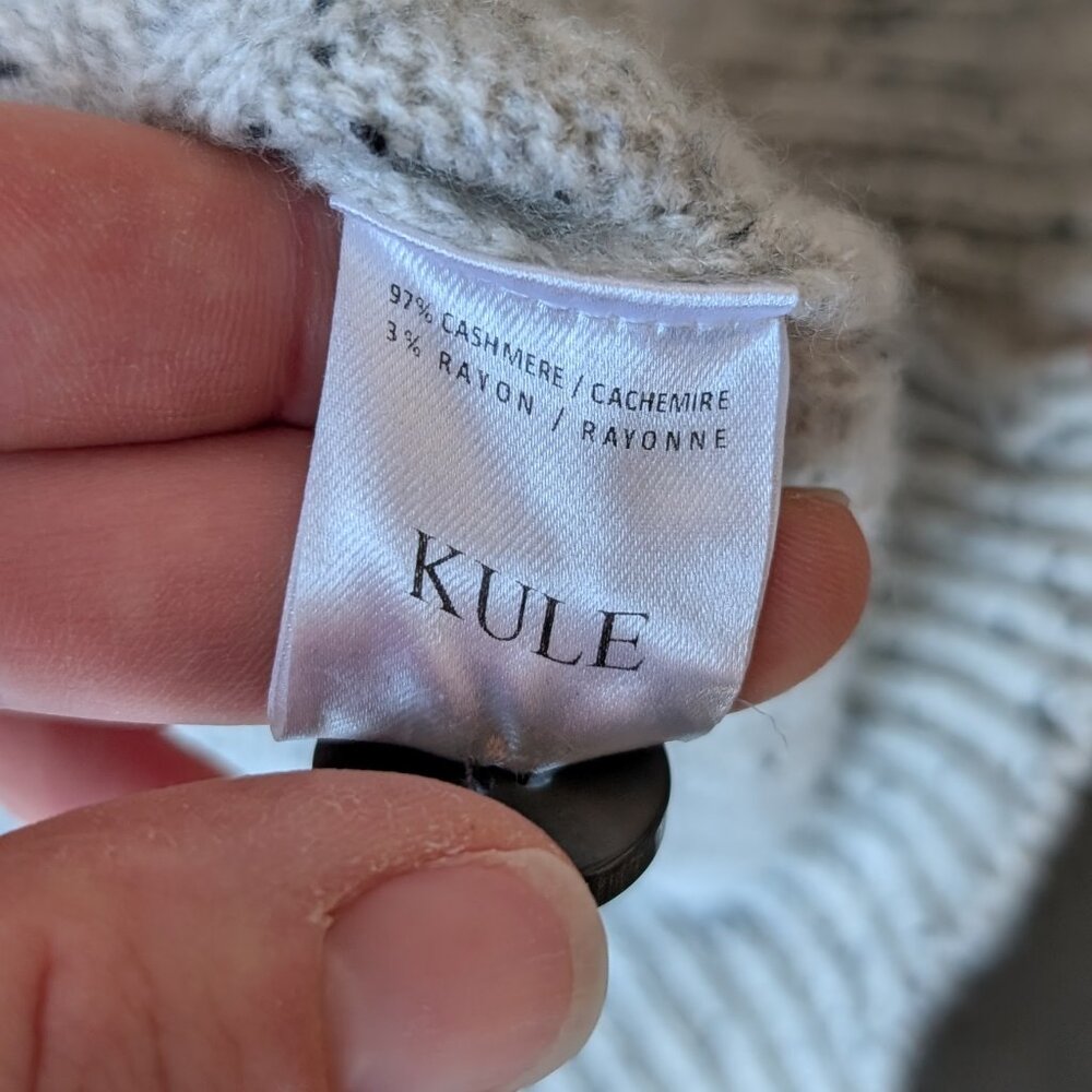 Kule The Sally Chinchilla Cashmere Cardigan Sweater medium - Picture 9 of 11